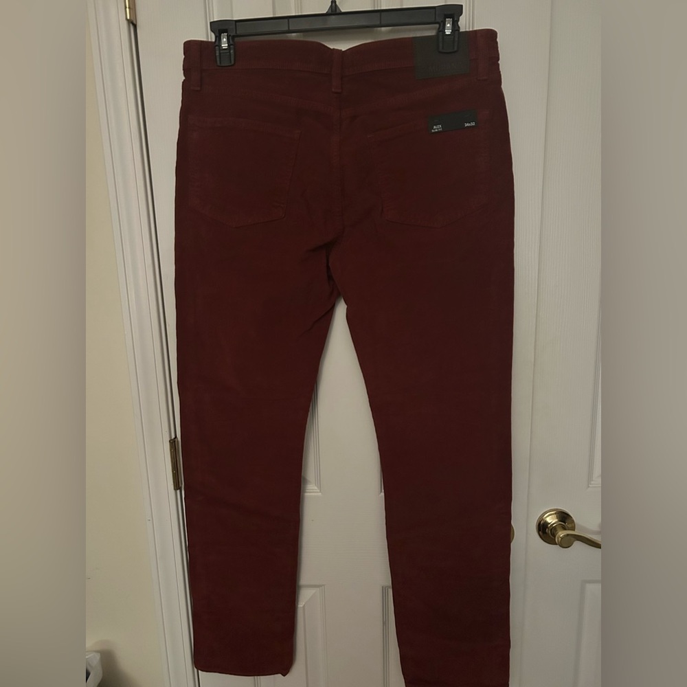 Murano Mens Maroon corduroy pants